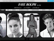 Tablet Screenshot of fayerolphmodels.com
